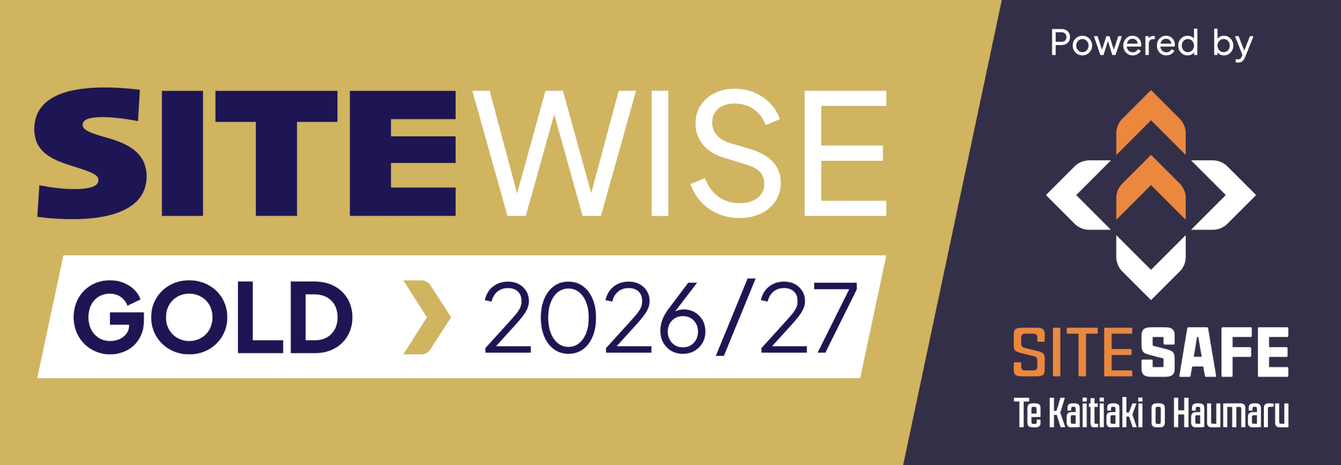Site Safe Gold Accredited 2026/27